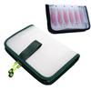 Fishing Lure Storage Bag, Waterproof Squid Jig Hook Organizer Zipper Bag, Foldable Fishing Tackle Hard Bait Protective Bag