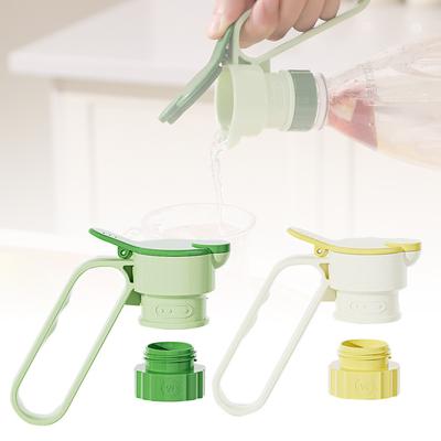 1PCS Water Bottle Cap Cold Sealed Beverage Kettle Deflector Bottle Deflector With Handle Portable Beverage Oil Bottle Caps