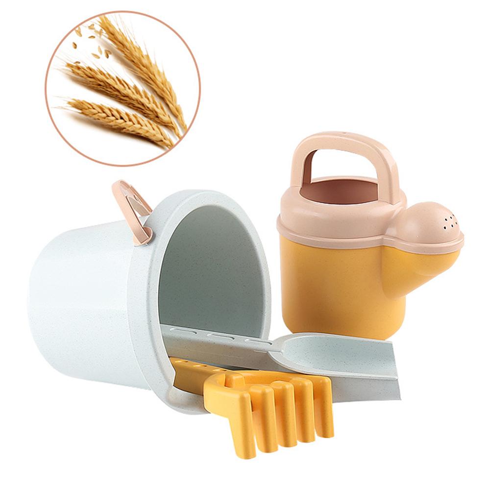 Children Beach Toy Beach Outdoor Sand Toy Set Snow Toy Including Barrel Watering Pot Rake Shovel Birthday Gift