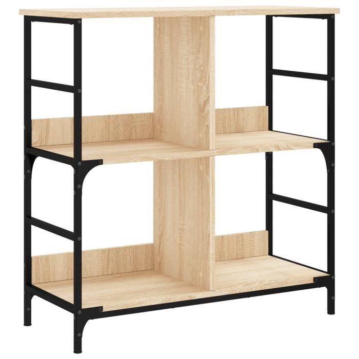 VidaXL Bibliothèque chêne sonoma 78,5x33x82 cm bois d'ingénierie 835245