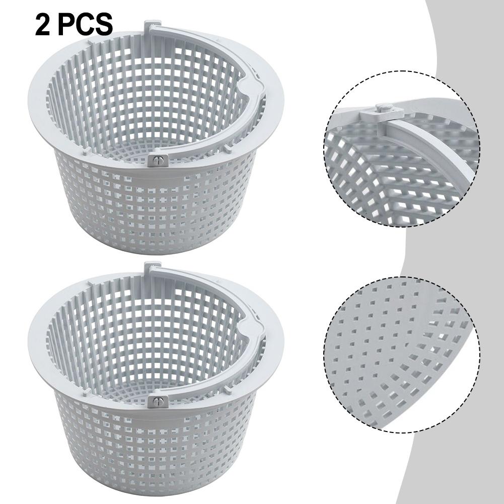 Pool Maintenance Skimmer Filter Basket Long-lasting Durability Robust Materials User-friendly Handle Accessory