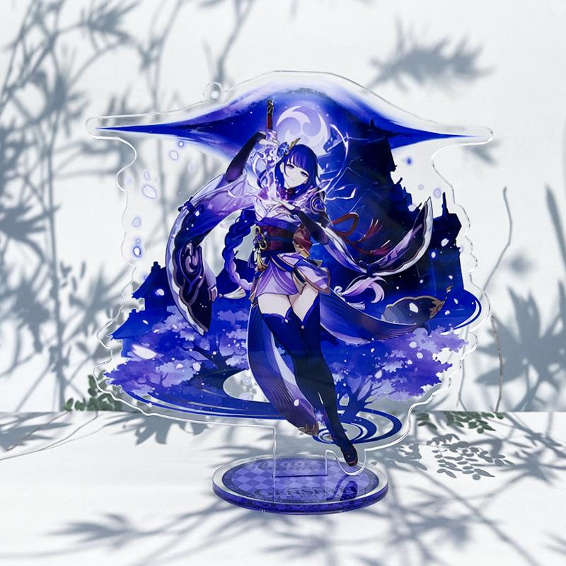 

Genshin Impact Support Акриловая игровая фигурка Сяо Хутао Райден Сёгун Чжунли Косплей Модель Доска Украшение стола… Еще