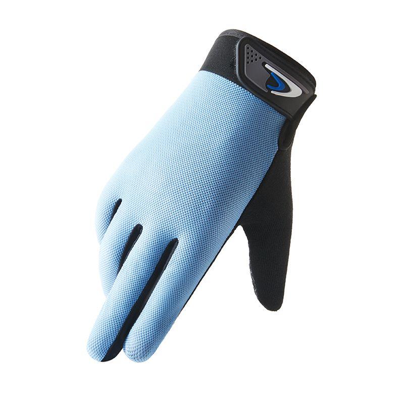 

Cycling Takeaway Half Finger Gloves Men s Spring and Summer Sun-Proof and Breathable Driving Non Slip Outdoor Sports Two Finger Fishing Thin [Full touch screen] Light Blue One size
