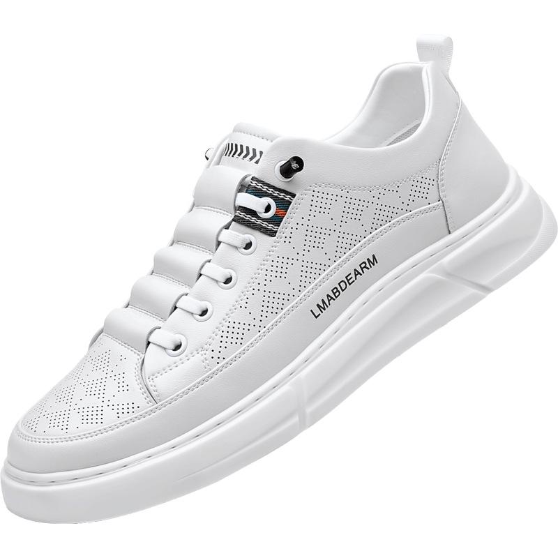 

Summer men s casual shoes comfortable casual little white shoes breathable mesh men s shoes versatile sports shoes men s board shoes 44 белый
