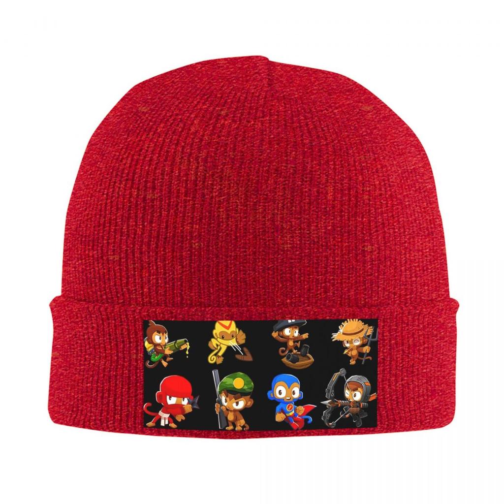 Bloons Td Warm Knitted Cap Winter Knit Bonnet Hat Skullies Beanies Hip Hop Caps for Unisex