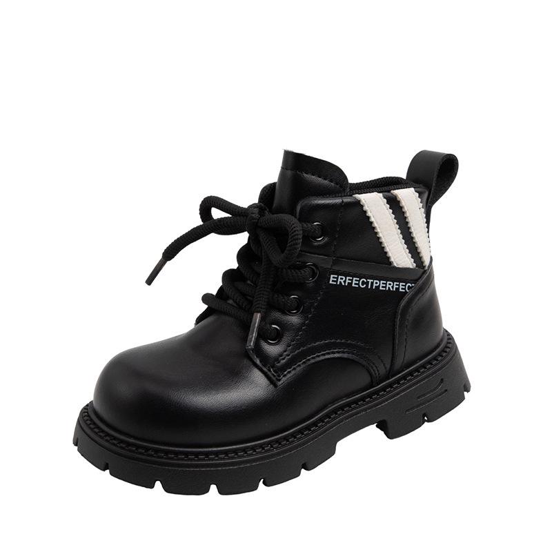

Girls British Style Patent Leather Ankle Boots - Spring 2026 Collection for Medium & Large Kids Size 23 - 14.7cm чорний