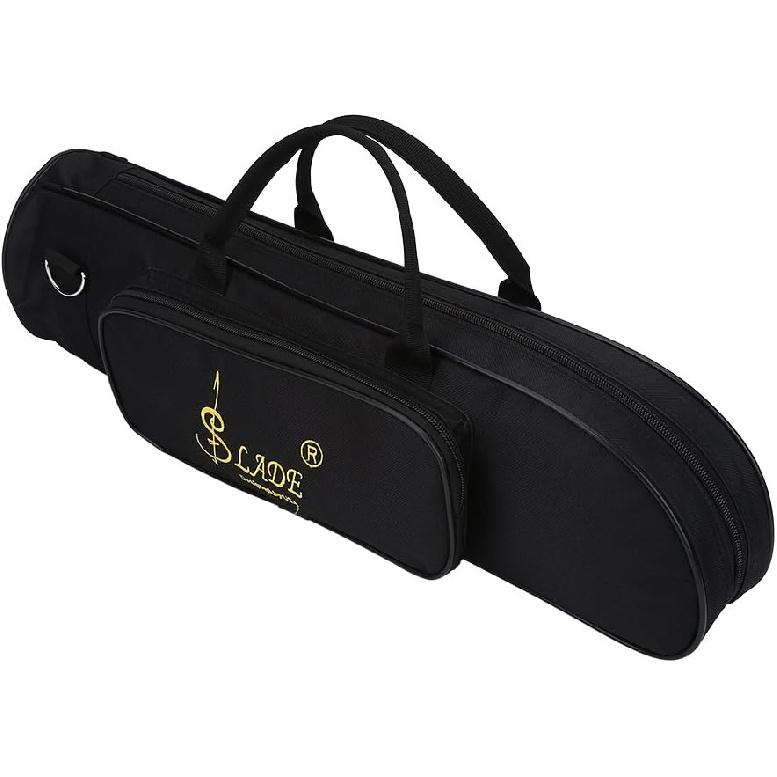 Trumpet Bag, Oxford Cloth Trumpet Gig Bag Thicken Waterproof Carrying Case with Shoulder Belt (Black) Bags, Straps