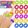New Fidget Toys - Silicone Sensory Fidget Rings For Adults Teens Massager Stress Relief Relax Fidget Toy For Autism Anxiety