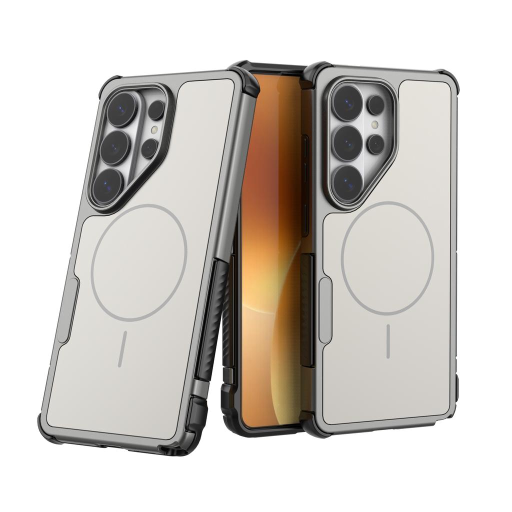 Anti-slip Bumper Armor Magnetic Phone Case For Samsung Galaxy S25 S24 S26 Ultra Plus A56 A36 A26 A57 A17 For Magsafe Cover