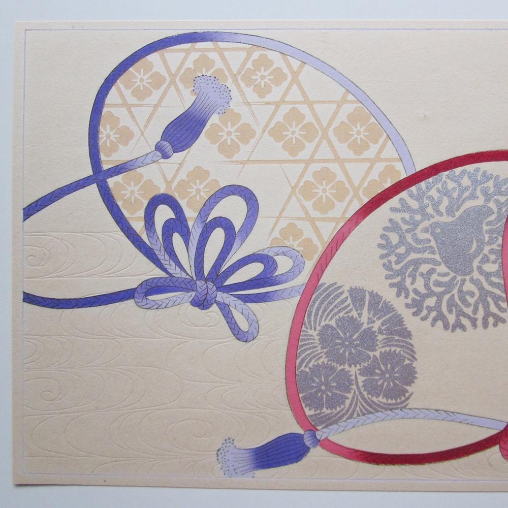 [USED] Woodblock print, knot pattern, shell matching