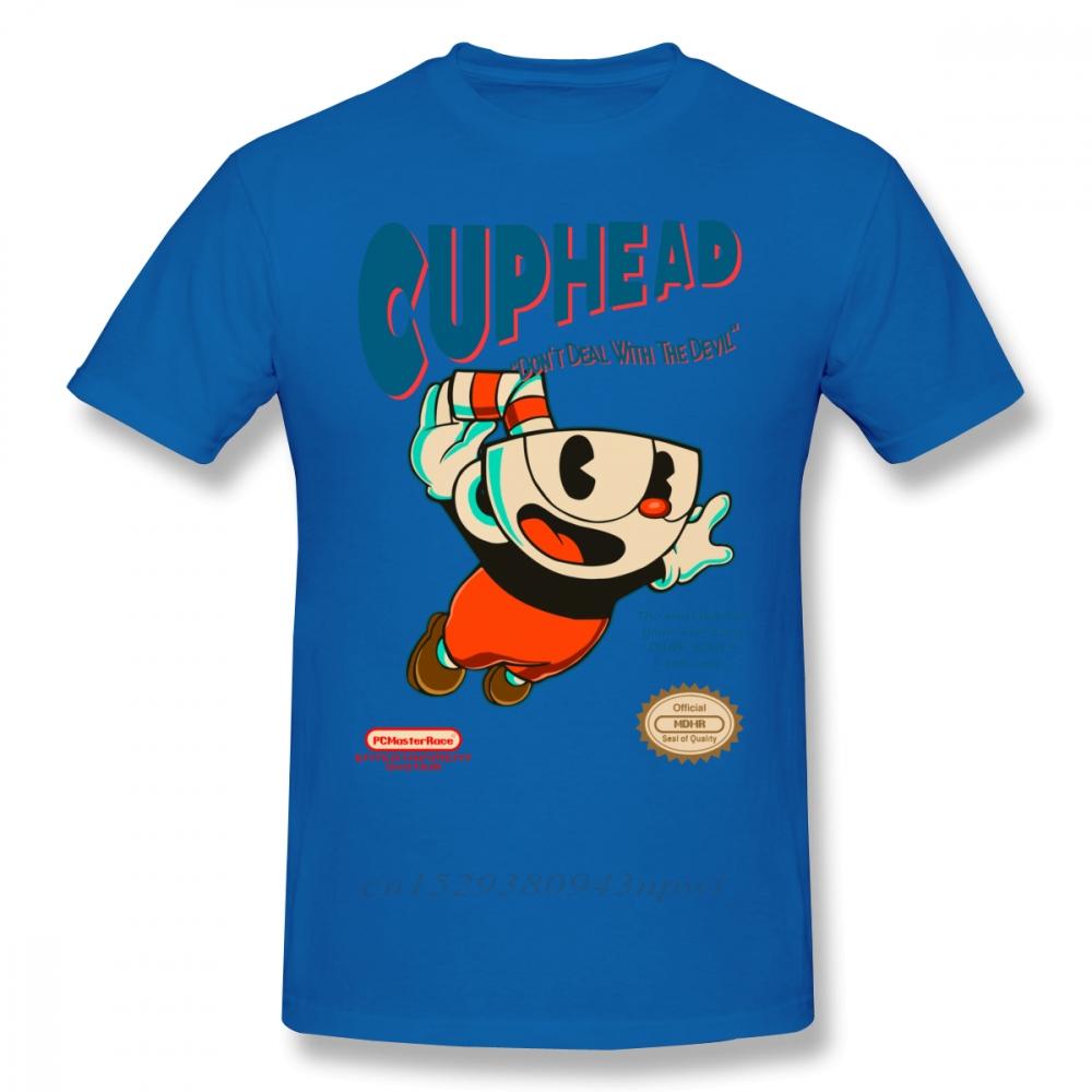 Cuphead T Shirt Super Cuphead TShirt Male Big Tee Shirt Short Sleeve Casual Fun 100 Cotton Graphic Tshirt