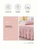 Korean Style Lace Bed Skirt & Sheet Set - 3-Piece Quilted Dustproof Full Wrap Bed Cover