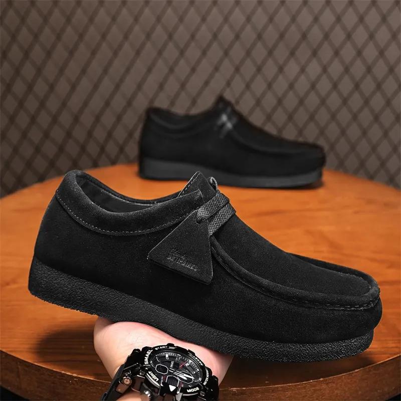 Doudou Leder Herrenschuhe Frühling Britische Herren Freizeitsport Lederschuhe Lazy Pedal Trendschuhe