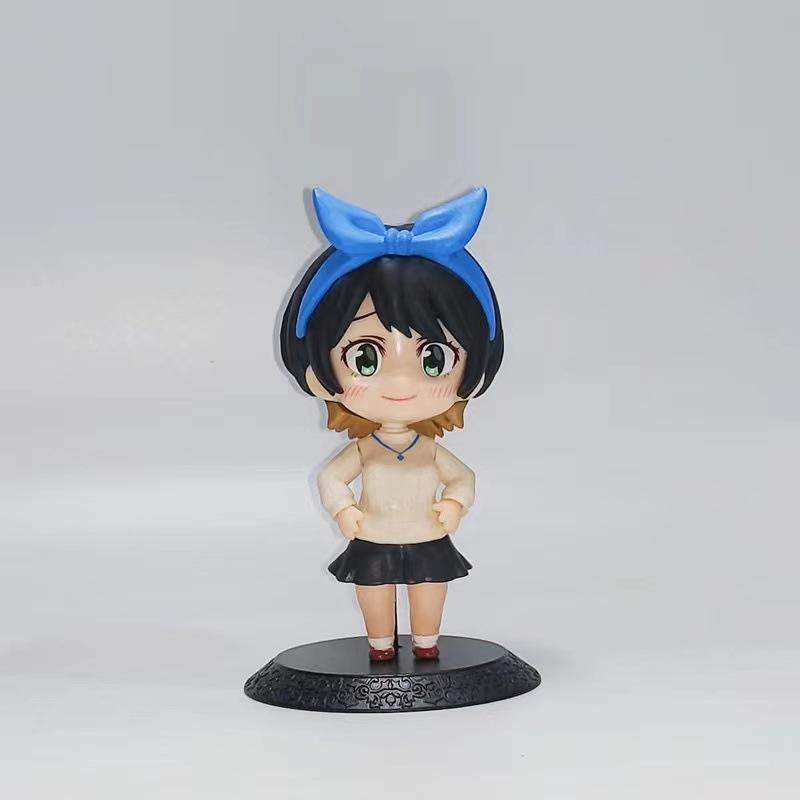 10CM Anime Sent Rent A Girlfriend Sarashina Ruka Anime Q Version Figure Chizuru Mizuhara Action Figure Collection Model Toys