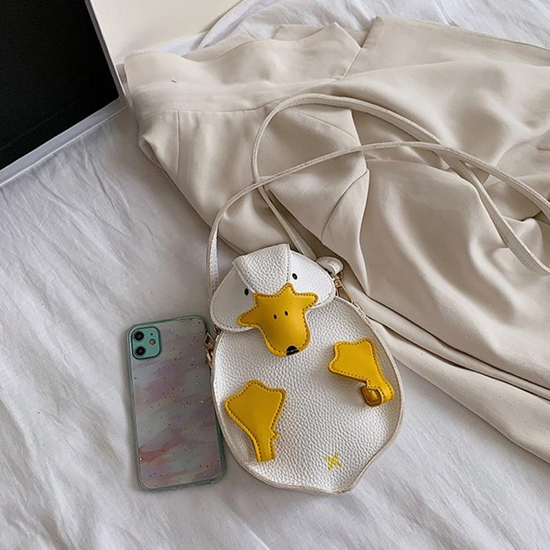Cartoon Duck Design Women Satchel Bags Lady Crossbody Sling Bag Handbags Cute Crossbody Bag Lovely Tote Bag Purses