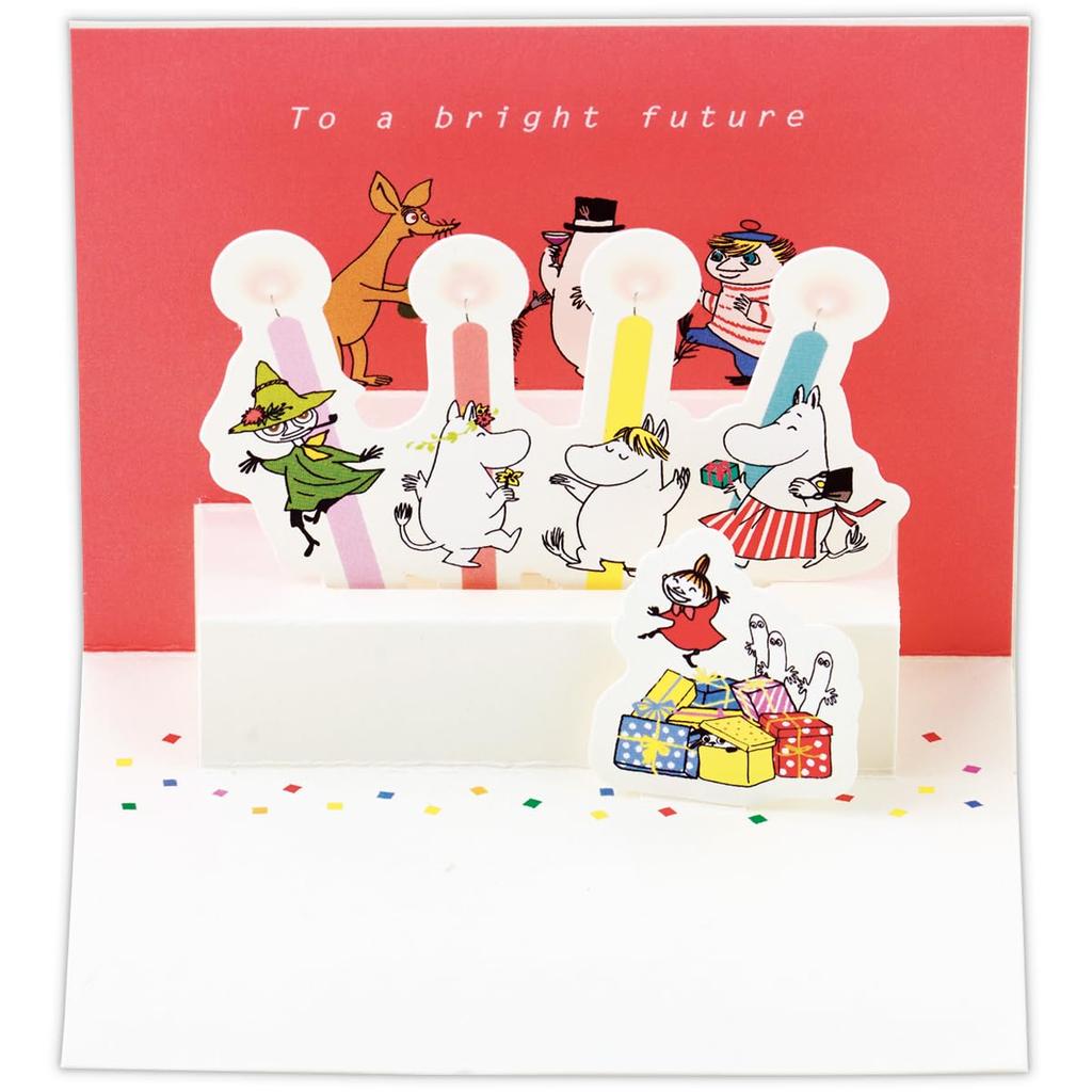 Hallmark Moomin Greeting Birthday Celebration Mini Card with Birthday Candle 840334 Card,