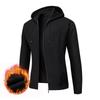 Winter Men's Hooded Cardigan Sweater New Men's Coat Plus Fleece Thickened Long-sleeved Sweater For Men