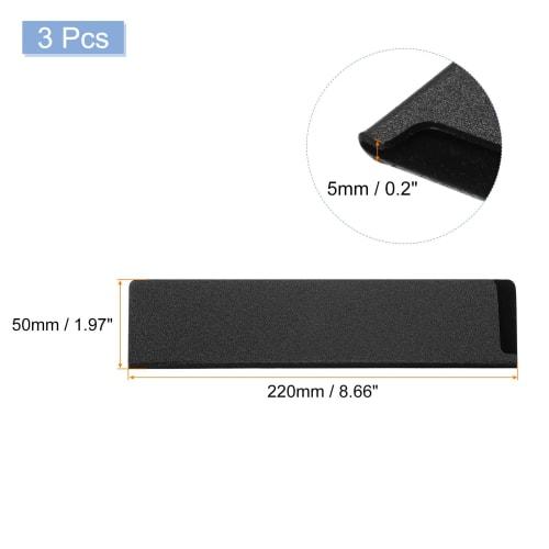 uxcell 3-Piece Knife Edge Guard, 8.7"x2" ABS Knife Cover Sleeve, Knife Case, Blade Protection Cover, Universal Knife Sheath for Home Kitchen Knives