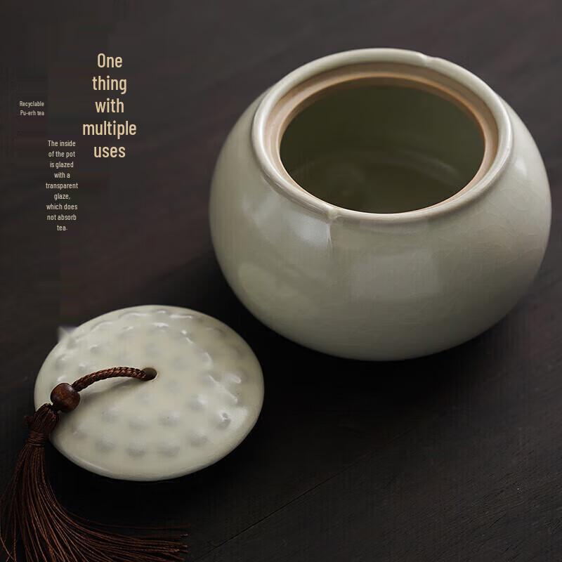 Ceramic Tea Caddy Storage Jar