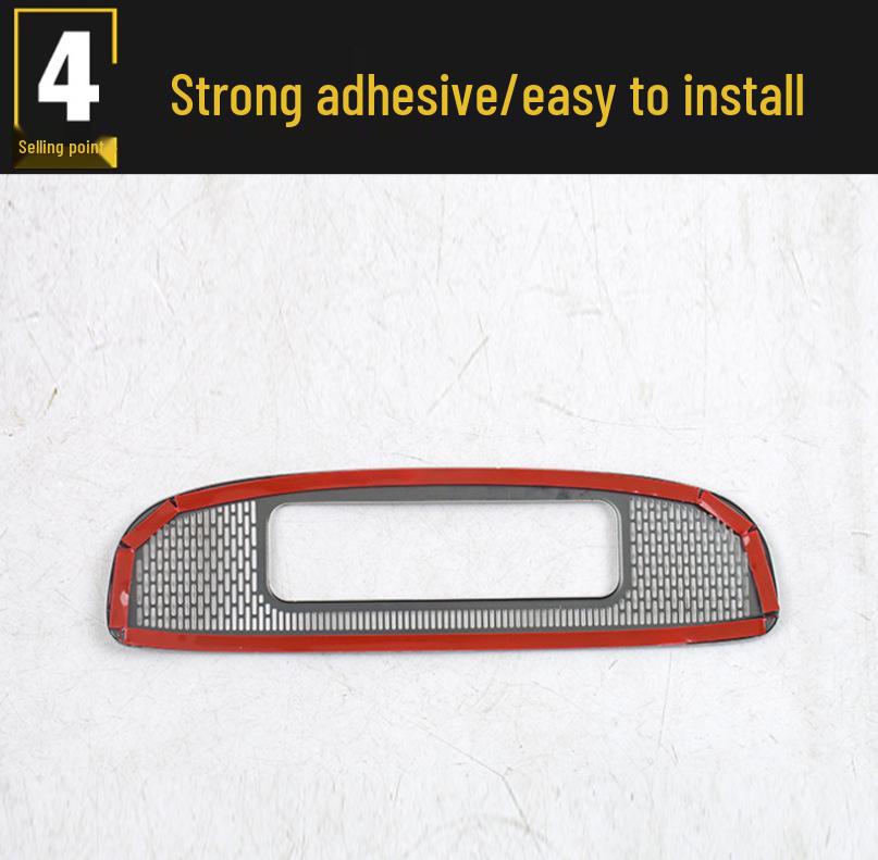 Changan 26 Deep Blue S07 Rear Air Outlet Dustproof Speaker Cover - Stainless Steel Car Accessory