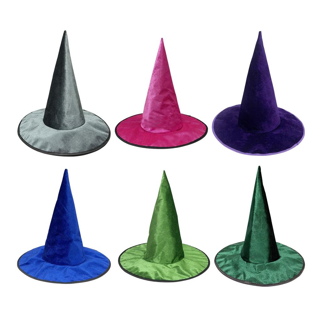 1Pc Halloween Wizard Hat Funny Witch Hat Witch Caps Wizard Costume Accessories for Carnivals Masquerades Party Cosplay