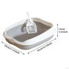 Cat Toilet Open Top Pet Litter Tray Kitten Pan for Small Pets Rabbit