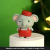 Christmas Small Animal Cute Handmade Ornaments, Santa Claus Snowman, Fox Desktop Resin Ornaments, Handicrafts