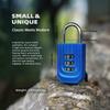 3 Digit Combination Lock, Approved Locks for Luggage, Travel, Gym, School, Suitcase, Backpack, Easy Read Dials, Zinc Alloy Body