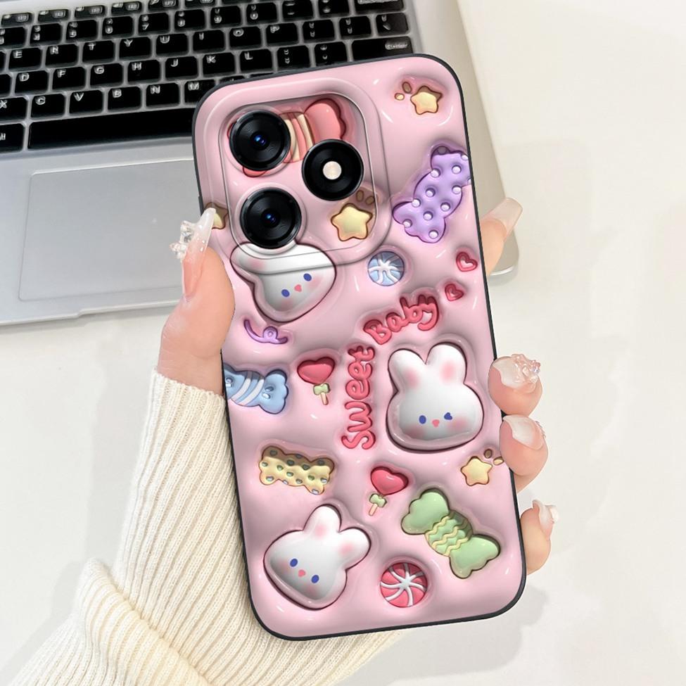 4G For Tecno Spark 10 10C 10Pro Case Cover Aesthetic Cute Cat Funny Girls Boys Back Cover For Tecno Spark 10 Pro Phone Case K17