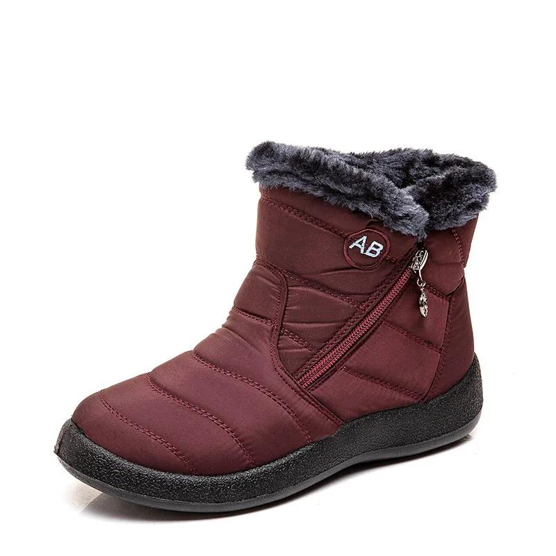 Women's Boots Warm Winter Boots Ankle Fur Bota Feminina Winter Shoes For Women Waterproof Snow Boots Female Short Botines