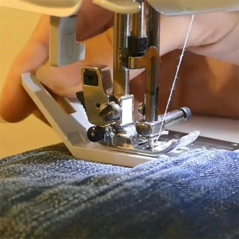 Hacimli Dikişli Kazak Kambur Zıplama Temizleme Plakası Düğme Basma Ayağı Kalın Kot Kenarları İçin Dikiş Makinesi Aksesuarları