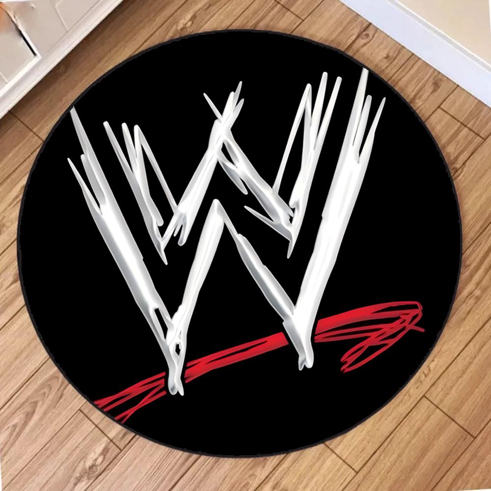 

WWE Printed Round Carpet for Living Room Rugs Camping Picnic Mats Flannel Anti-Slip Rug Yoga Mat Gifts Area Rug 40X40CM