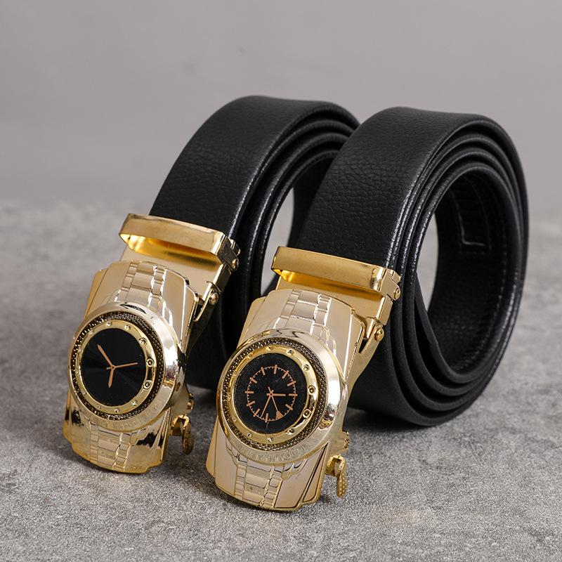 New Business Versatile Watch Automatic Buckle Belt for Men's Casual Versatile 4 Cm Belt