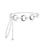 Harajuku Punk Moon Metal Belts Women Vintage High Waist Chain Waist Belts Gothic Moon Sun Sliver Pendant Belts Female