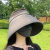 Foldable Lightweight Sun Visors Hat for Women with Adjustable Fit for Hiking and Gardening Ponytail Beach Hat