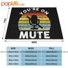 Youre On Mute Offensive Ultra-Soft Blanket Quilt Winter Sofa Cover Bed Covers