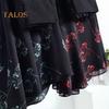Pantaloni corti da donna, pantaloni larghi in chiffon sottile, elastici, vita alta, stampa floreale, vestibilità ampia, pantaloni culottes streetwear