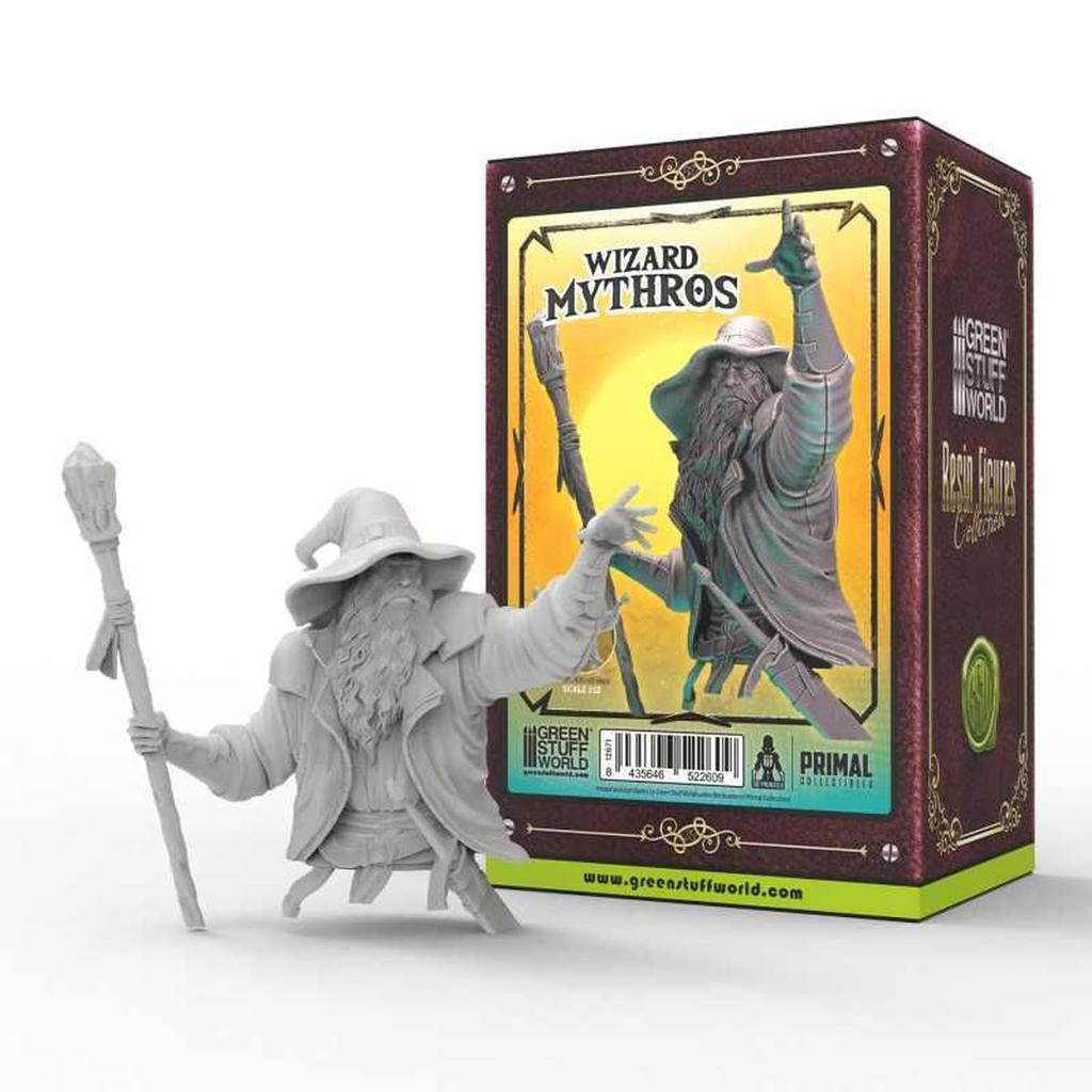 Green Stuff World Scale PRIMAL Collectibles Wizard Mithros 3D Printer Kit 1/12 GSWD-12671 (Human)