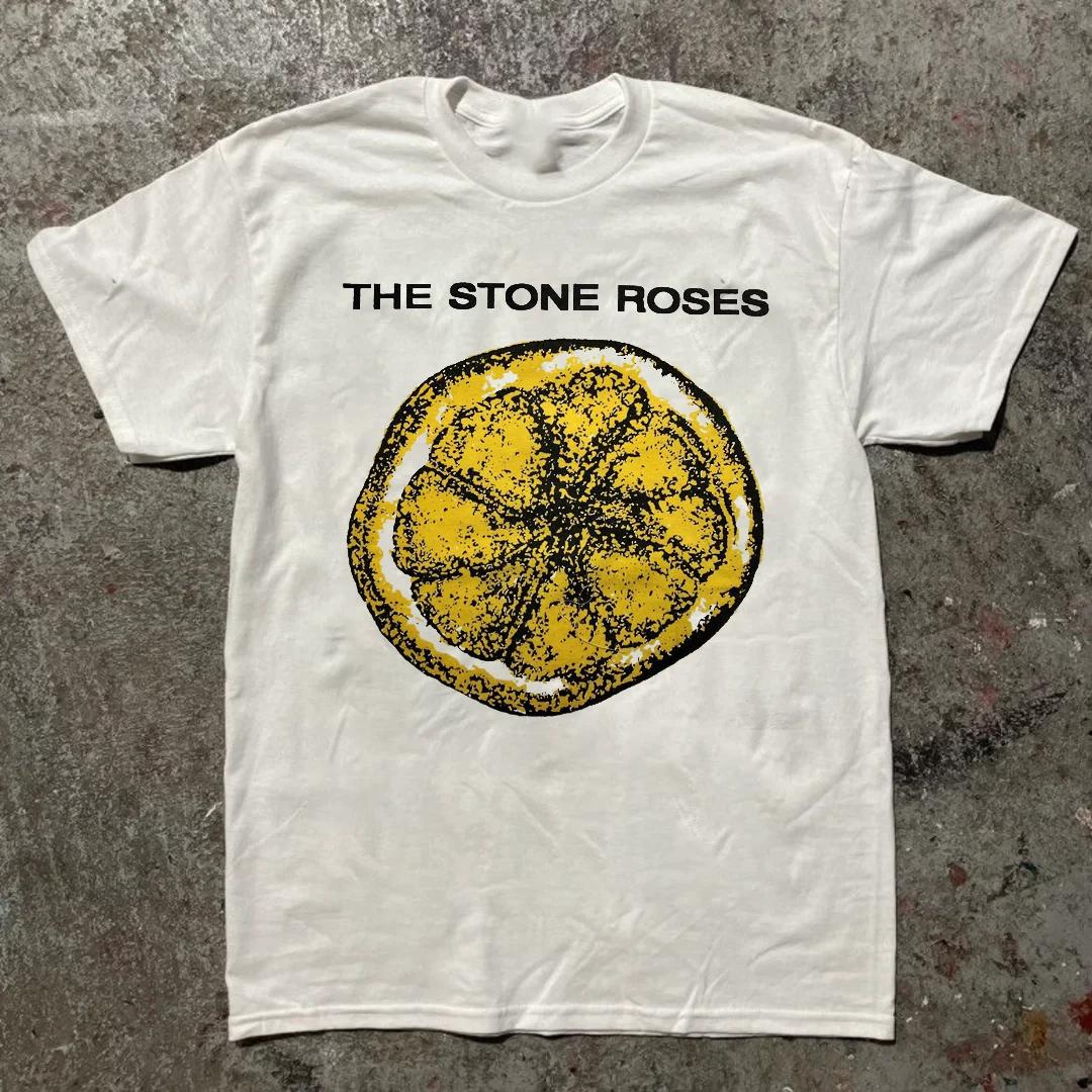 SALE Rare The STONE ROSES 90s The Lemon Anthology White Unisex T-Shirt S-5XL XXXL