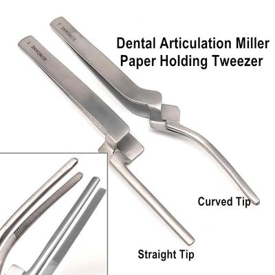 Tandpapperspincett Close-Spets Artikulation Miller Pincett tandlaboratorium dental Tandundersökning Whitening Tool tandläkare Verktyg