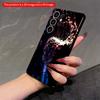 2DFlat Samsung Phone Case Neon Spiral Lights On Black Applicable To Galaxy S22 S23 S24 S25ULTRA S26 A12 A13 A14 A15 A16