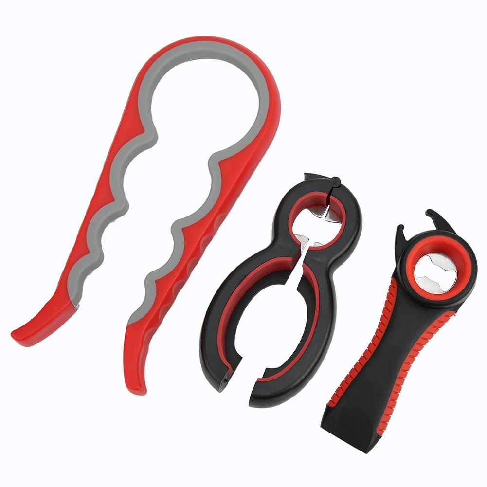 3 pezzi/set multifunzione in acciaio inox manuale apribottiglie kit accessorio da cucina