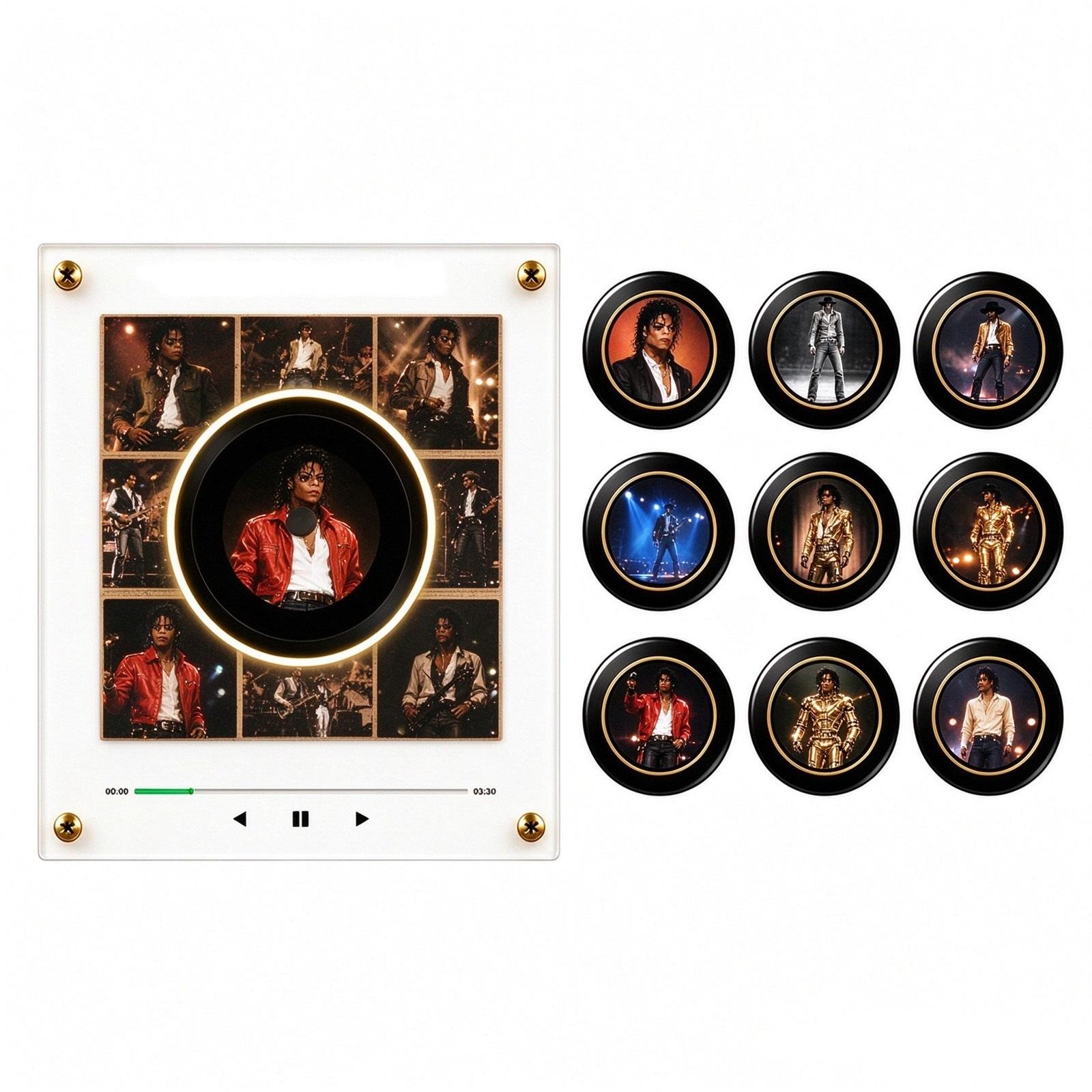 Rotating Disc Musical Fridge with Night