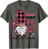 Design Funny Gnome October Support Cancer Aware Unisex T-Shirt
