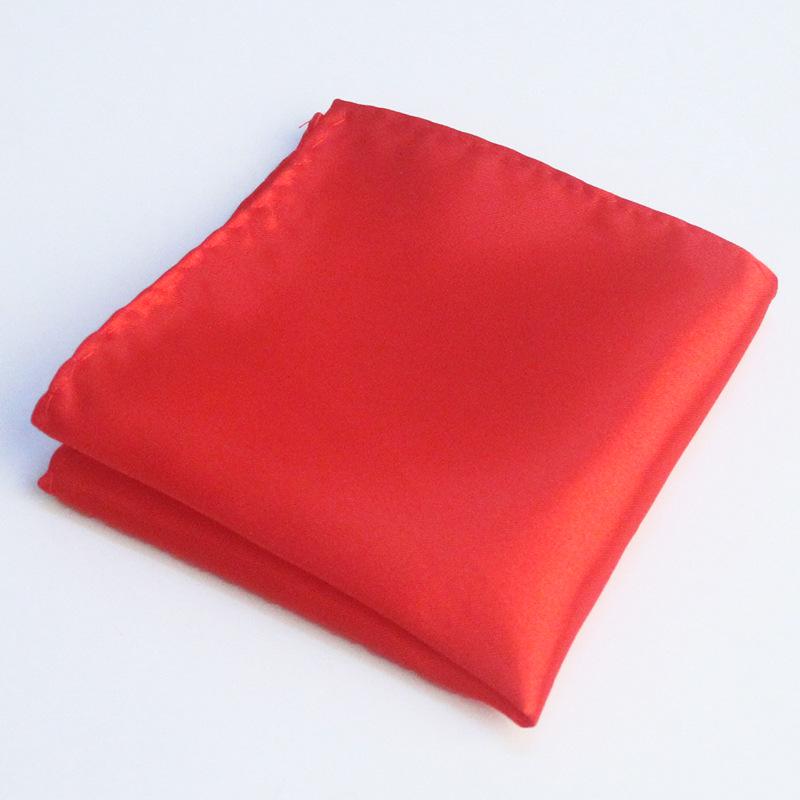 Men's Solid Color Pocket Square for Suits - Multi-color Wedding & Business Accessory Scarf