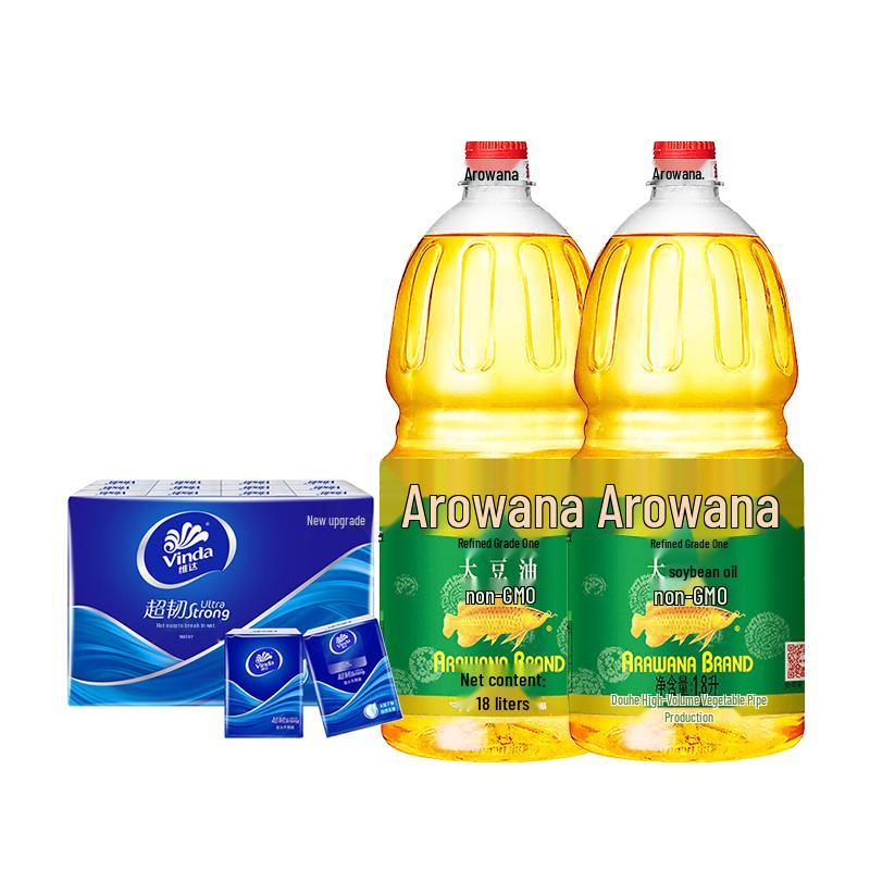 Vinda Pocket Tissues & Arawana Soybean Oil Bundle