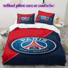 Football Red Blue Pattern Bedding Quilt Set Quilt Cover Pillowcase Home Decoration Birthday Gift (1 * duvet cover + 2 * pillowcase, without core)