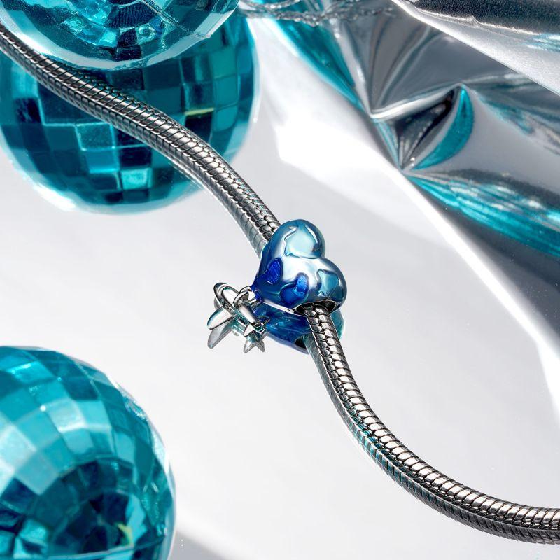 Original 925 Silver Flag Castle Camera Charms Pendants For Women Jewelry Making DIY Gift