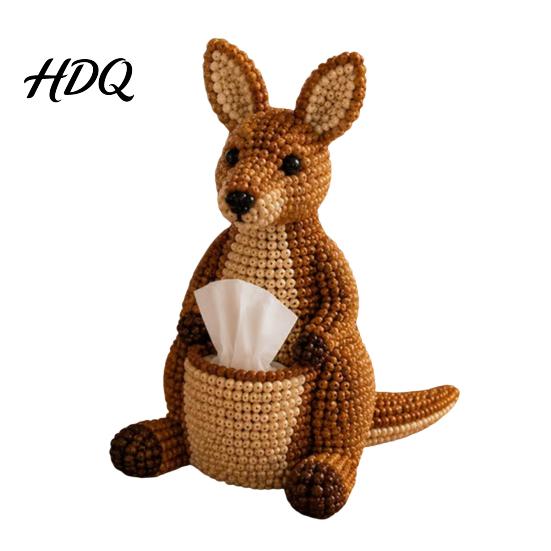 Beading Kit for Adults Beaded Animal Tissue Box DIY Kit Tiny 3D A
