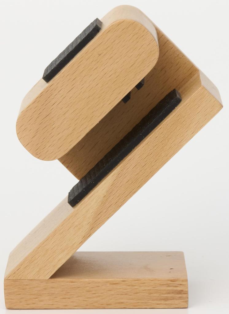 EVOLBER Klockställ för En Klocka, Tillverkat av Sällsynt Naturligt Zelkova (Keyaki)